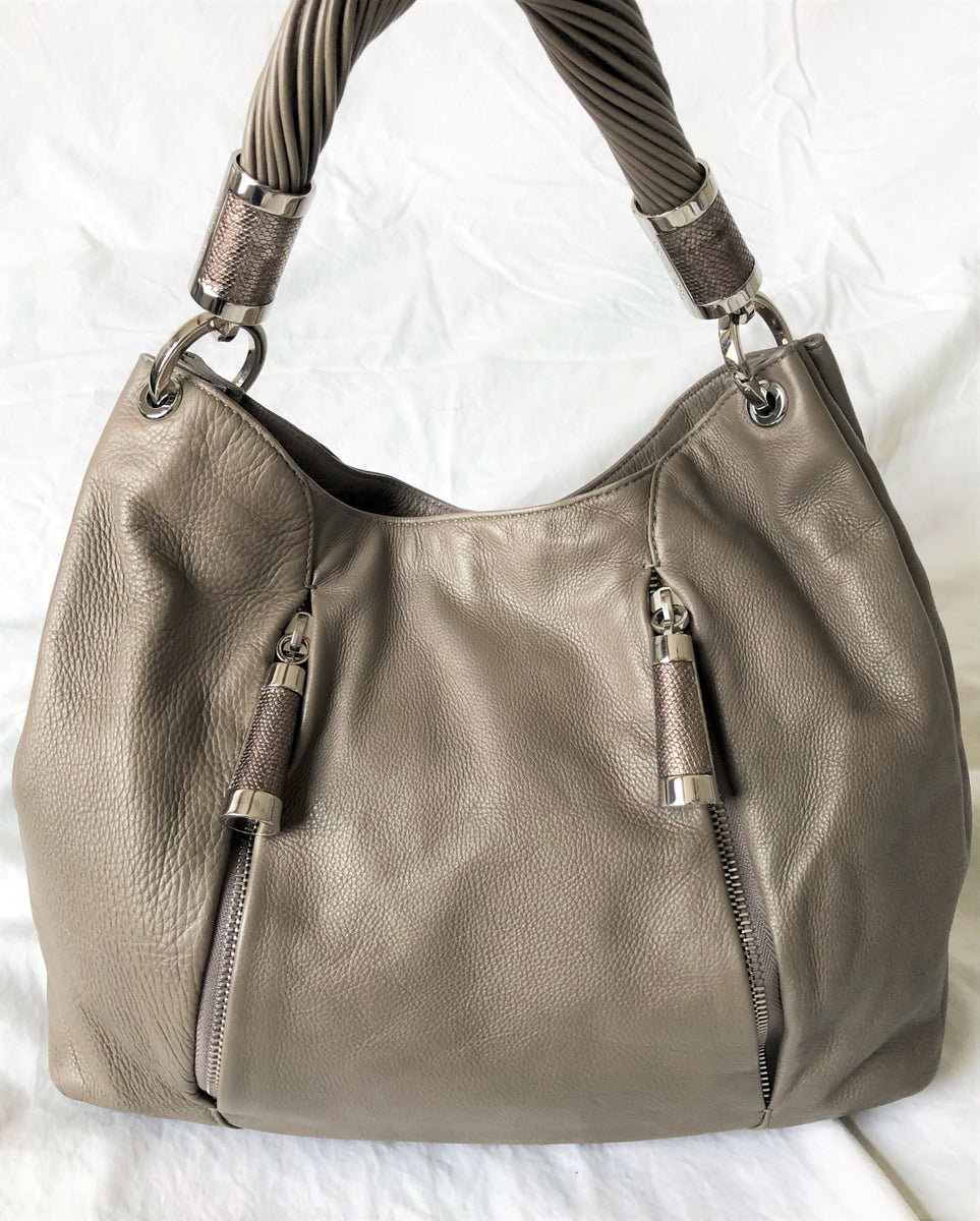 Michael Kors Collection Tonne Taupe Shoulder Bag $995 RETAIL