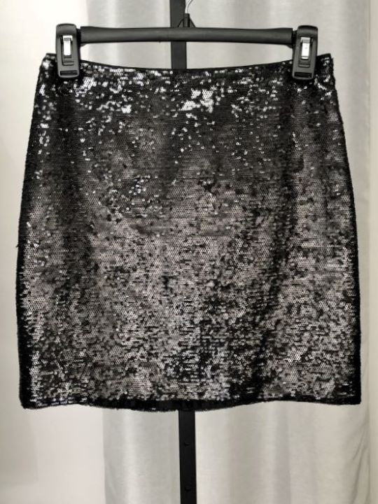 Armani Exchange Size 0 Black Sequinned Mini Skirt – FABULUX