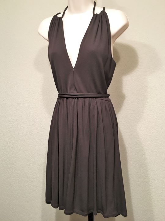green emerald velvet dress Milly Size XS Petite Brown Fit and Flare Dress – FABULUX