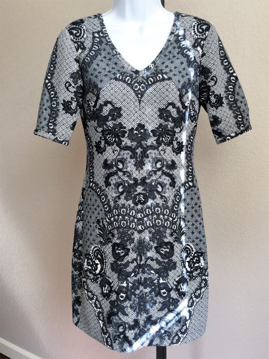 Anthropologie Yoana Baraschi Size 0 Navy Print Dress Navy / 0 Anthropologie Yoana Baraschi Size 0 Navy Print Dress Navy / 0