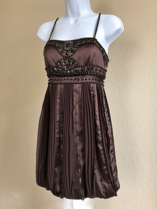 Sue Wong Size 0 Brown Beaded Dress Brown / 0 Sue Wong Size 0 Brown Beaded Dress Brown / 0