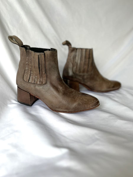 Freebird Size 5.5 - 6 Dane Taupe Leather Bootie