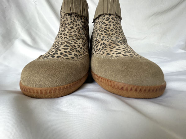 OTBT Size 8.5 Stanton Stone Leopard Print Boot - NEW