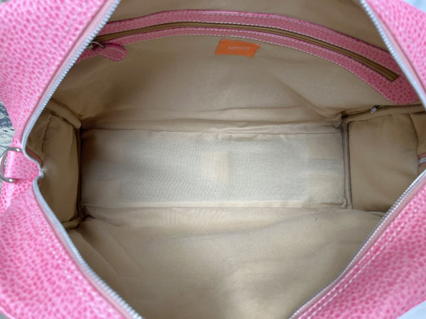 Latico Pink Leather Weekender Tote