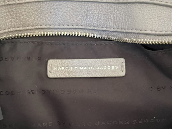 Marc Jacobs Gray Leather Cross Body Satchel