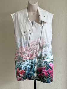 Rebecca Minkoff MEDIUM Floral Moto Vest