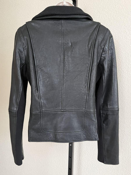 VINCE D'Agneau Size Large Black Leather Jacket - $1,100 RETAIL