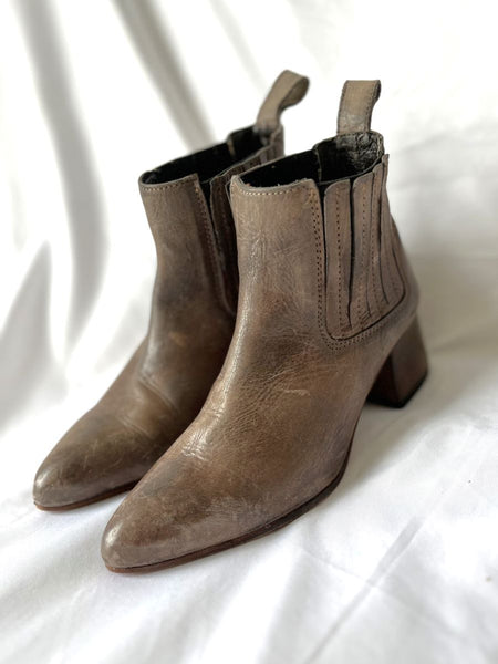 Freebird Size 5.5 - 6 Dane Taupe Leather Bootie