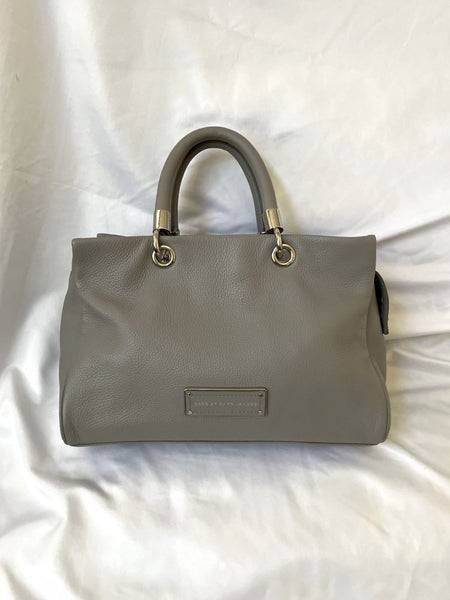 Marc Jacobs Gray Leather Cross Body Satchel