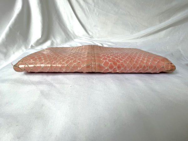 Christian Dior Authentic Pink Vintage Snakeskin Wallet