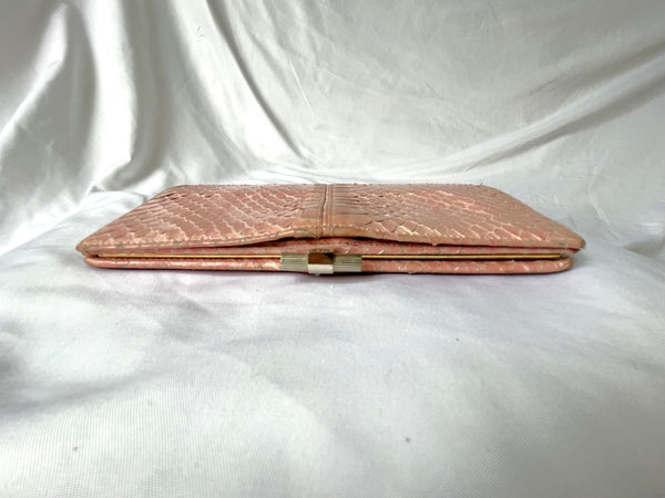 Christian Dior Authentic Pink Vintage Snakeskin Wallet