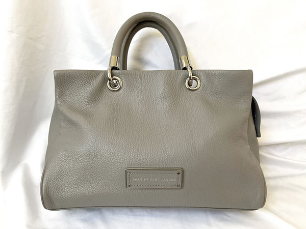 Marc Jacobs Gray Leather Cross Body Satchel