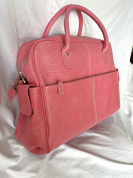 Latico Pink Leather Weekender Tote