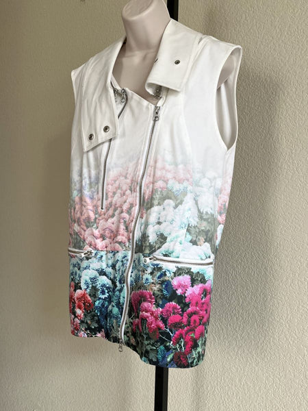 Rebecca Minkoff MEDIUM Floral Moto Vest