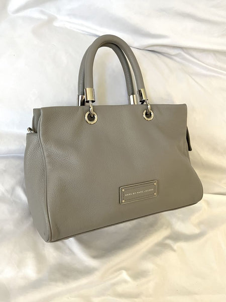 Marc Jacobs Gray Leather Cross Body Satchel