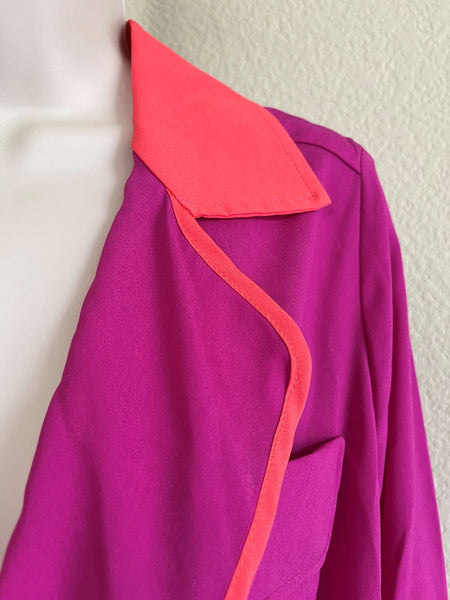 Hutch SMALL Magenta Pajama Wrap Top - NEW