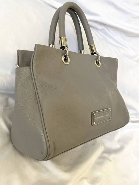 Marc Jacobs Gray Leather Cross Body Satchel