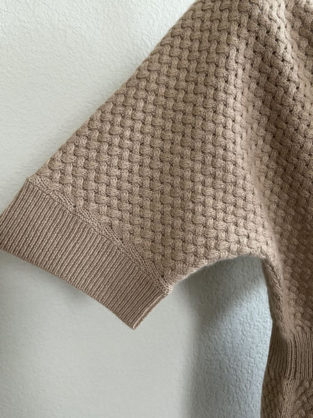 Neiman Marcus LARGE Tan Cashmere Cardigan