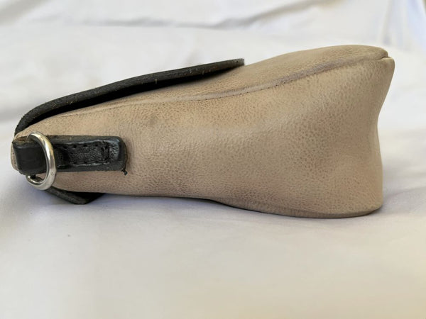 a.s.98 Cream and Black Mini Crossbody Bag