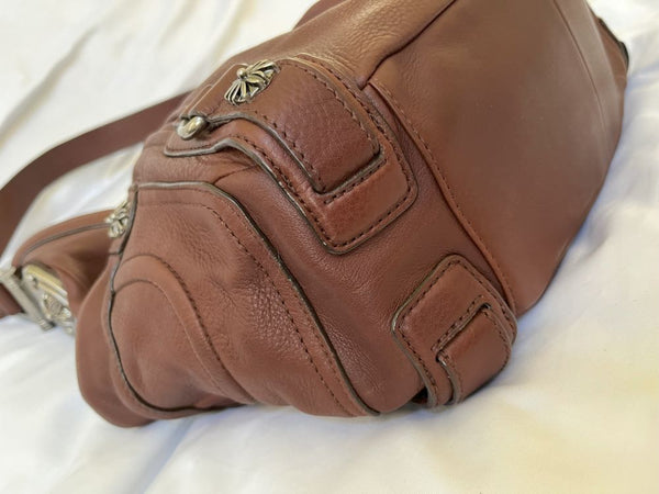 B Makowsky Brown Leather Shoulder Bag
