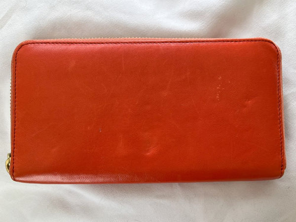 kooba Orange Leather Wallet