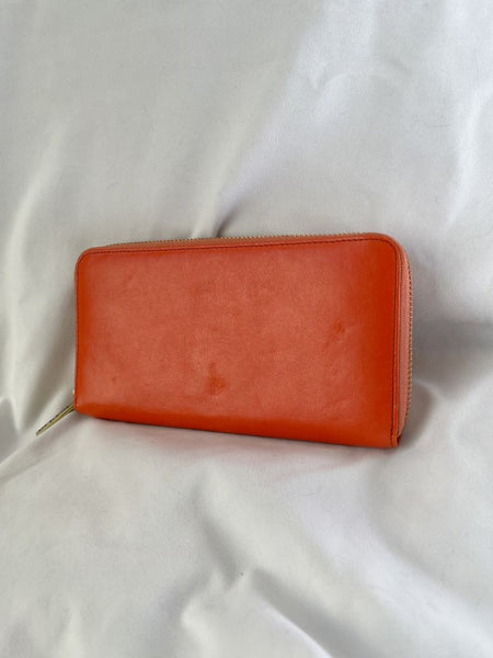 kooba Orange Leather Wallet