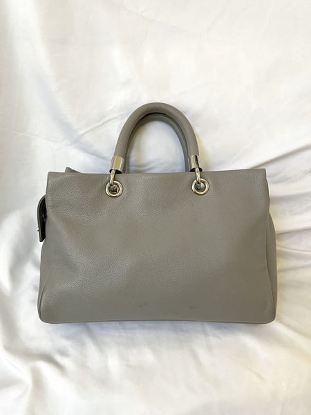 Marc Jacobs Gray Leather Cross Body Satchel