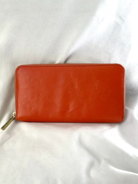 kooba Orange Leather Wallet