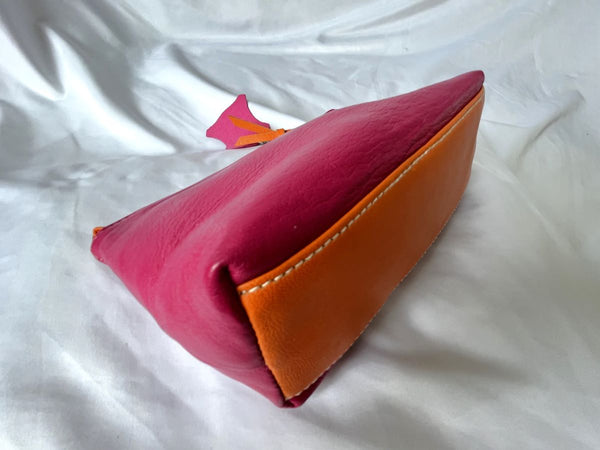 Jam by Jana Feifer NEW Pink Leather Pouch 'P' Initial