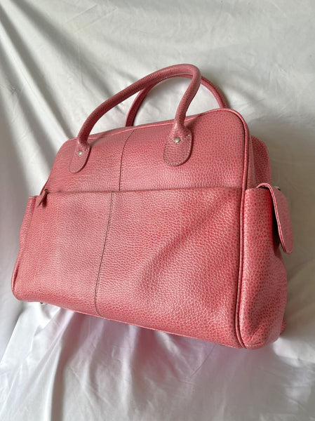 Latico Pink Leather Weekender Tote
