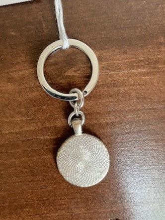 Louis Vuitton REPURPOSED Round Metal Key Ring with Monogram Canvas