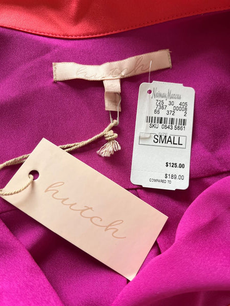 Hutch Neiman Marcus NEW SMALL Magenta Wrap Top