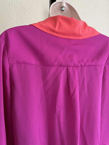 Hutch Neiman Marcus NEW SMALL Magenta Wrap Top