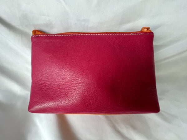 Jam by Jana Feifer NEW Pink Leather Pouch 'P' Initial
