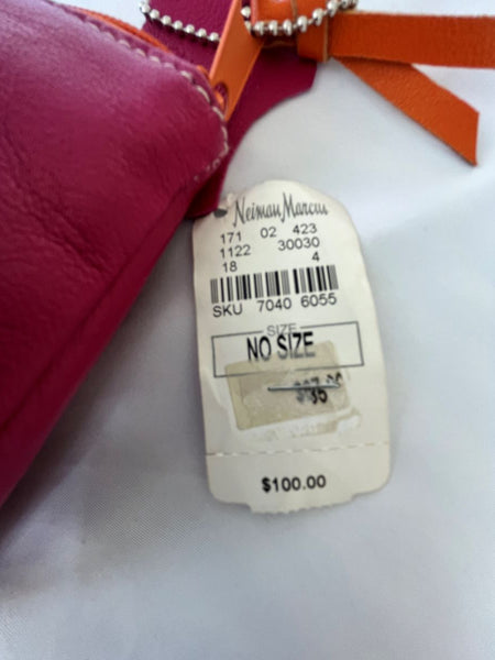 Jam by Jana Feifer NEW Pink Leather Pouch 'P' Initial