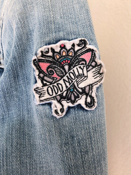Odd Molly Size XS Embroidered Dream Trip Jean Jacket