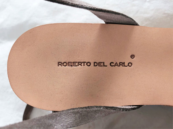 Roberto Del Carlo Size 5.5 - 6 Taupe Suede Sandals