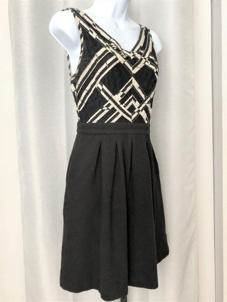Anthro 9-H15 Size 2 Black and White Dress - CLEARANCE