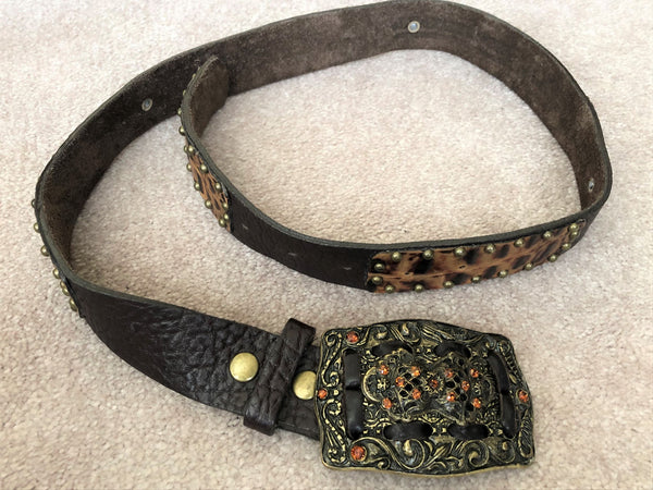 Leatherock Size SMALL Brown Leather Belt