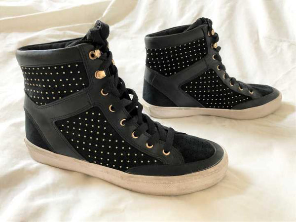 Rebecca Minkoff Size 6.5 Black Studded Sneakers - CLEARANCE