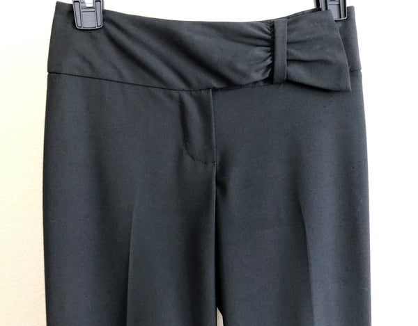 Trina Turk Size 0 Black Pants Bow Waist - CLEARANCE