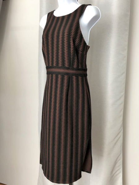 Maeve Anthropologie SMALL Brown Black Tribal Dress