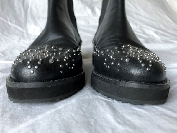 Michael Kors Size 7.5 Black Studded Ankle Booties