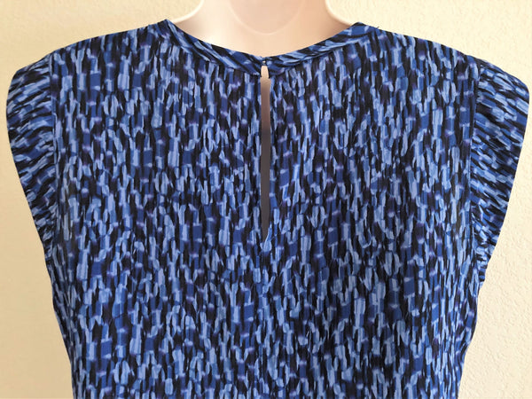 Rebecca Taylor Size 2 Charlie Blue Silk Top