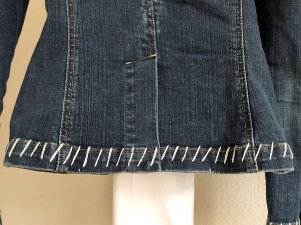 Level 99 Anthropologie SMALL Denim Blazer