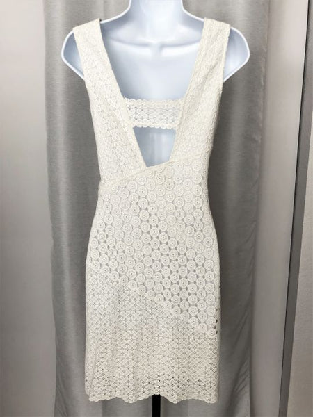 Yoana Baraschi Size 6 White Lace Dress - CLEARANCE