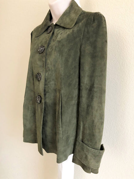 Saguaro Size XS Green Suede Jacket - CLEARANCE