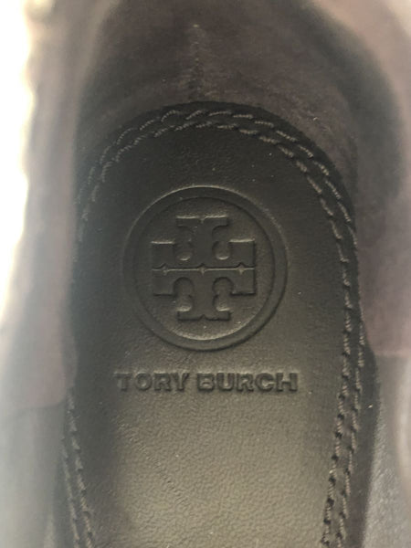 Tory Burch Heidi Size 9.5 Metallic Leather Flats