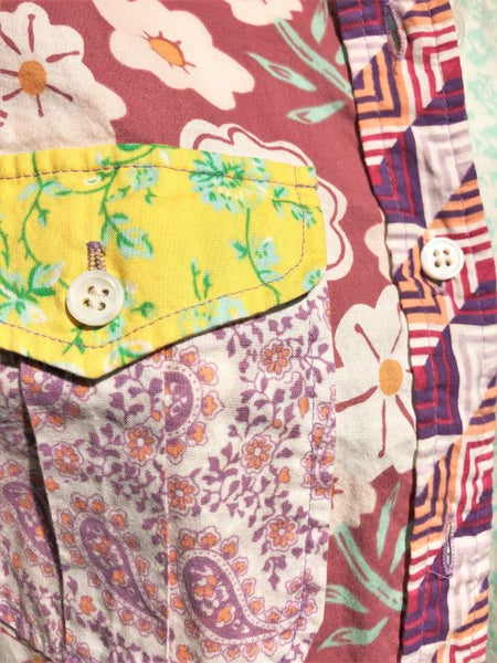 American Retro SMALL Mod Mixed Prints Shirt - CLEARANCE