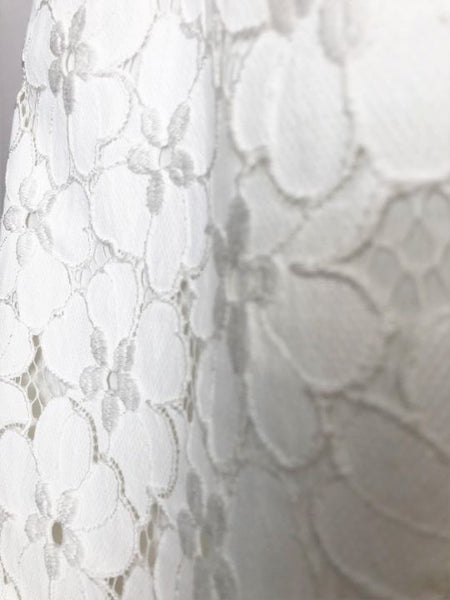 Phoebe Size 6 White Lace Halter Dress - CLEARANCE